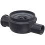 Corps d'avaloir de bain ACO Easyflow plat, arrivées/sortie latéral