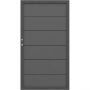 Portail simple sur mesure DESIGN WPC ALU TraumGarten pour clôture occultante