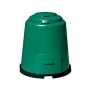 Thermo composteur, 280 litres, vert avec couvercle bipartit et grille de sol
