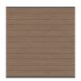 Panneau brise-vue bois composite, TraumGarten SYSTEM amande, profil anthracite