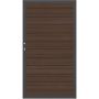 Porte pour panneau brise-vue TraumGarten SYSTEM PLATINUM Marron, cadre Anthracite
