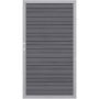 Porte pour panneau brise-vue TraumGarten SYSTEM PLATINUM Gris, cadre Argenté