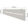 Tablette de douche Schlüter-SHELF-E-S3 TSBG PURE aluminium à revêtement texturé gris beige