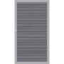 Porte pour panneau brise-vue TraumGarten SYSTEM PLATINUM Gris, cadre Argenté