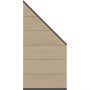 Panneau pare-vue TraumGarten SYSTEM WPC Platinum XL profilé simple anthracite, panneau lamelles