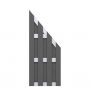 Panneau brise-vue bois composite-aluminium, TraumGarten JUMBO anthracite, raccordement