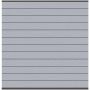 Panneau brise-vue composite gris, TraumGarten SYSTEM WPC, profil anthracite