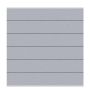 Panneau brise-vue composite, TraumGarten SYSTEM WPC XL gris, profil argent