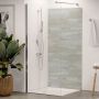Panneau mural douche aluminium composite Winwall Steindekor travertin