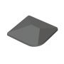 Capuchon de poteau en aluminium anthracite pour clôture de jardin