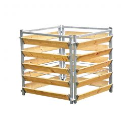 bellissa composteur 100x100x100cm Dimensions : 100x100x100 cm, Contenance jusqu'