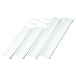 ACO Therm 3.0 Profilé de raccordement d'isolation pour fenêtres de cave set de quatre pièces, y compris les raccords d'angle, convient pour une épaisseur d'isolation jusqu'à 140 mm, surface purement bleue