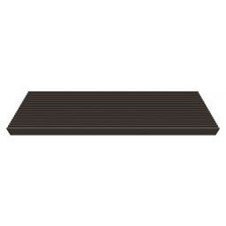 Marche Trimax marron foncé pour escalier extérieur DOLLE Gardentop PVC (GFK), différentes longueurs