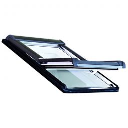 Fenêtre de toit PVC Wellker à rotation avec double vitrage standard, 15 ans de garantie