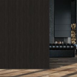 Panneau acoustique FibroTech BASIC Black Oak panneau intérieur mural absorbant le son, décoratif