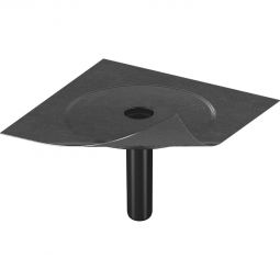 Avaloir de toit Flavent Klöber vertical avec manchette en bitume diamètre nominal disponible de DN 50 à DN 150.