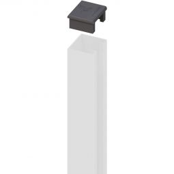 Capuchon de rechange profil TraumGarten SYSTEM Pièce de rechange, profil de montage en U, disponible en argent et en anthracite.