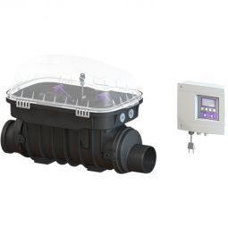 Clapet anti-retour motorisé Kit complet KESSEL Staufix FKA confort Set complet pour une installation hors sol, pour eaux usées/fécales