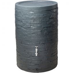 Récupérateur d'eau GRAF Garantia Muro graphite grey 260 litres, couvercle avec sécuritée enfant et verrouillable
