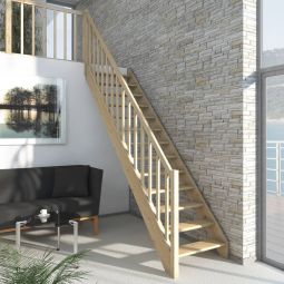 Escalier compact bois DOLLE Paris  Escalier gain de place en chêne, sapin ou hêtre