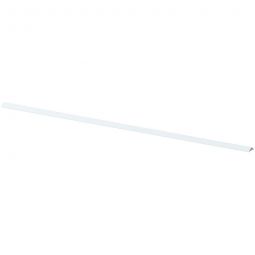 Barre supérieure 180 cm droite blanche TraumGarten LONGLIFE Bande en plastique pour terminer les éléments droits de l'élément de brise-vue