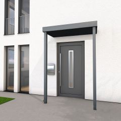  Auvent de porte d'entrée Aluminium