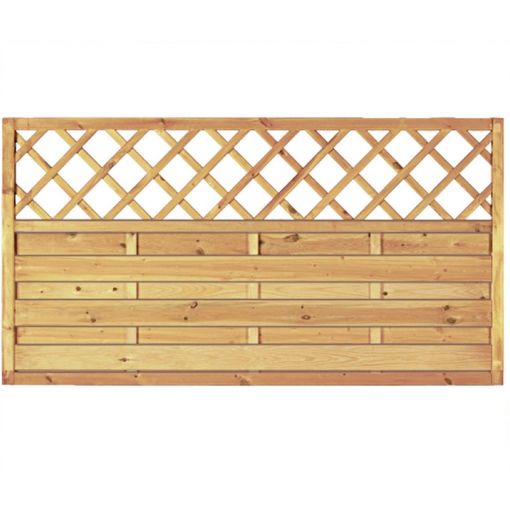 Clôture jardin Maxi-Massiv avec treillis 2