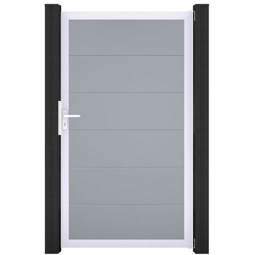 Portail simple GroJa BasicLine PVC 2