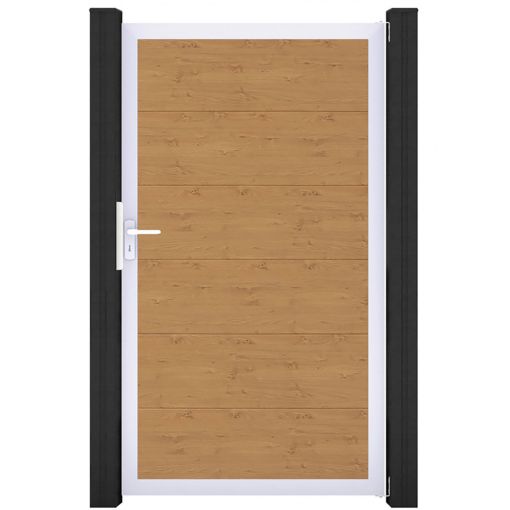 Portail simple GroJa BasicLine PVC 2