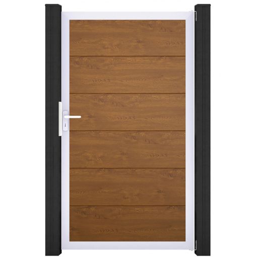 Portail simple GroJa BasicLine PVC 2