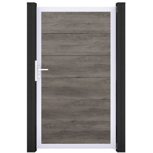 Portail simple GroJa BasicLine PVC 2