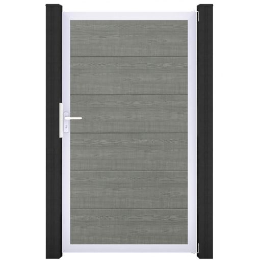 Portail simple GroJa BasicLine PVC 2