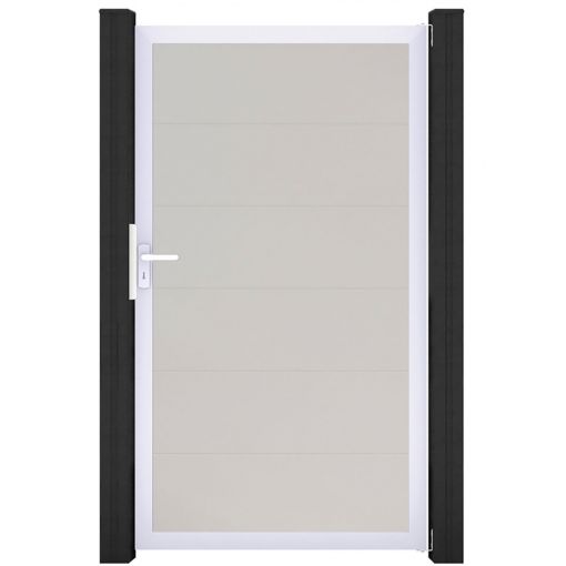 Portail simple GroJa BasicLine PVC 2