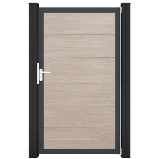 Portail simple GroJa BasicLine PVC 2