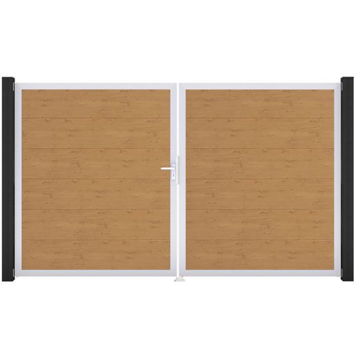 Portail double GroJa BasicLine PVC 2