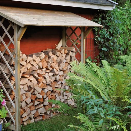 Étagère à bois pour cheminée 2