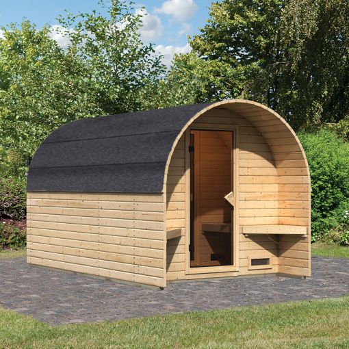 Maison sauna tonneau Karibu 3 2