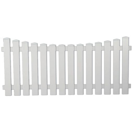 Clôture de jardin avant blanche 2