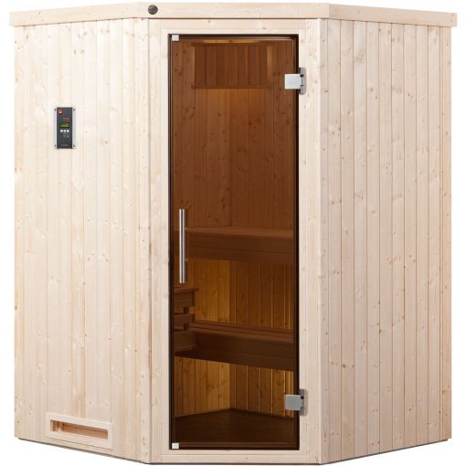 Sauna d'angle weka KIRUNA avec 2