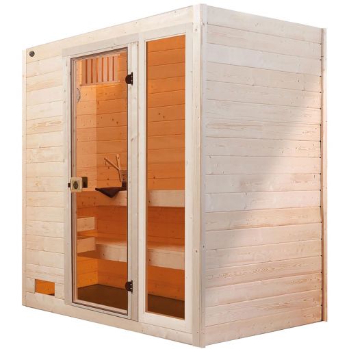 Sauna en bois massif weka 2