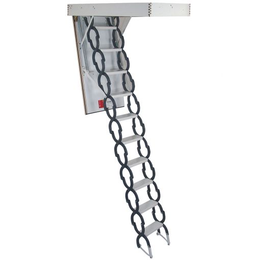 Escalier escamotable acier en ciseaux 2