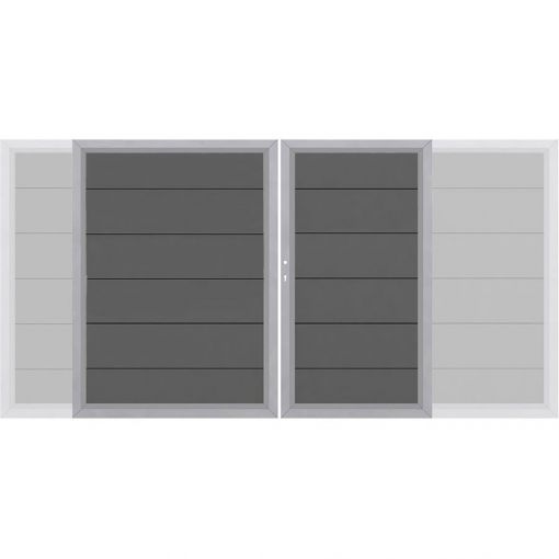 Portail double cloture de jardin 2