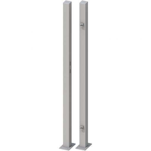Kit poteaux porte, argenté, TraumGarten 2