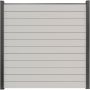 Clôture à emboîter étroite PVC GroJa BasicLine couleur blanc panneau à lamelles 
