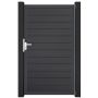 Portillon étroit GroJa BasicLine PVC clôture à lames, couleur anthracite