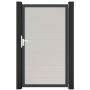 Portillon étroit GroJa BasicLine PVC clôture à lames, couleur blanc