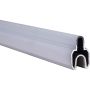 GroJa Solid Grande Premium baguette décorative clôture à lames gris argent