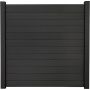 GroJa Solid Clôture Pare-vue Anthracite Gris Barrière à lamelles