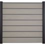 Clôture GroJa Solid Grande Premium panneau à composer bi-color sand palissade
