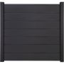 GroJa Solid Grande Clôture Pare-vue Anthracite Gris Barrière à lamelles